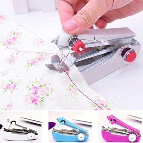 Portable Mini Handheld Cordless Sewing Machine Hand Held Stitch Home Clothes 1