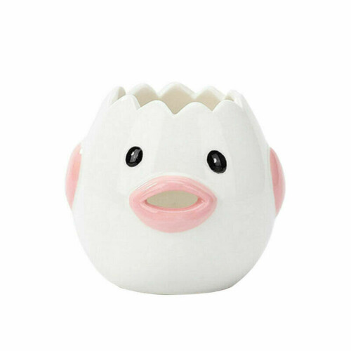 (  pink) Kitchen Egg White Separator Yolk Dividers Ceramic Cartoon Chicken
