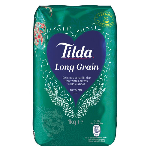 Tilda Long Grain Rice 1kg (Pack of 1) 1