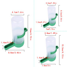 (S) 2x Pet Drinker Food Feeder Water Clip Set For Cage Bird Parrot Cockatiel Budgie