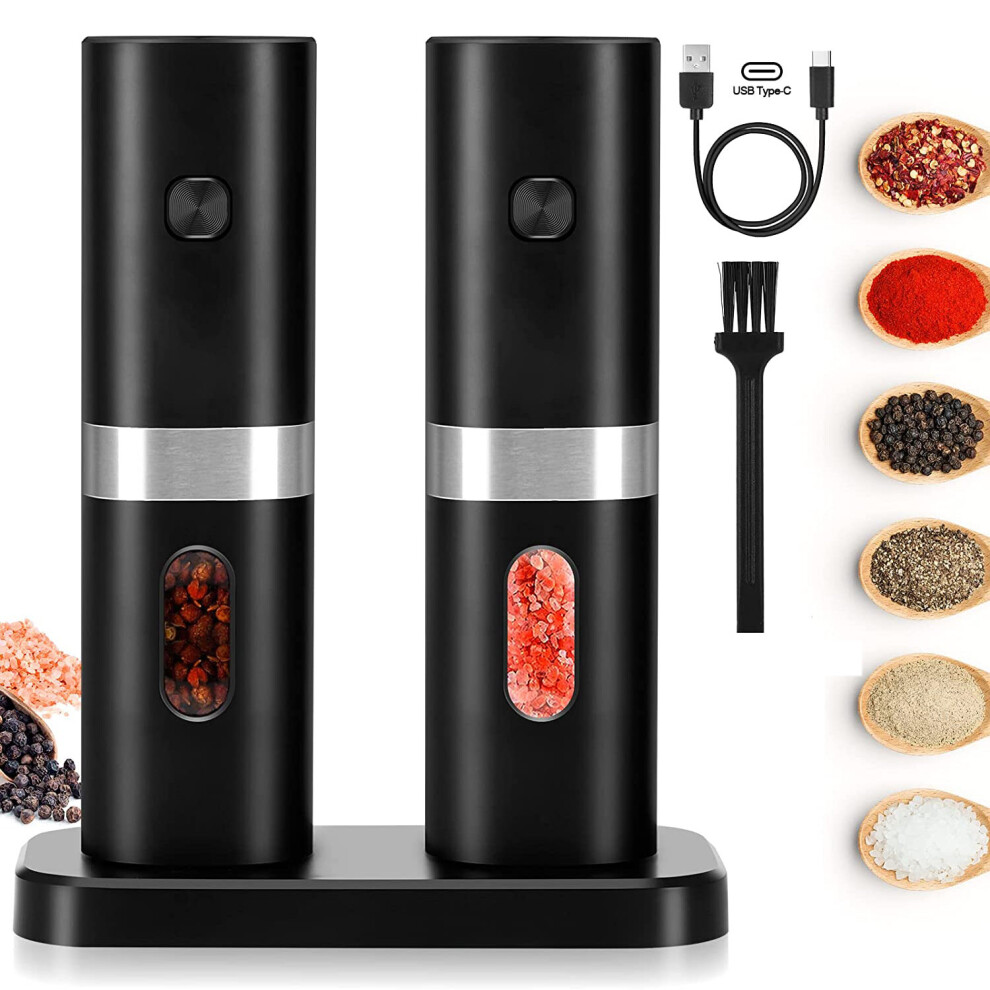 Electric Salt and Pepper Grinder Set Automatic Salt and Pepper Mill UK