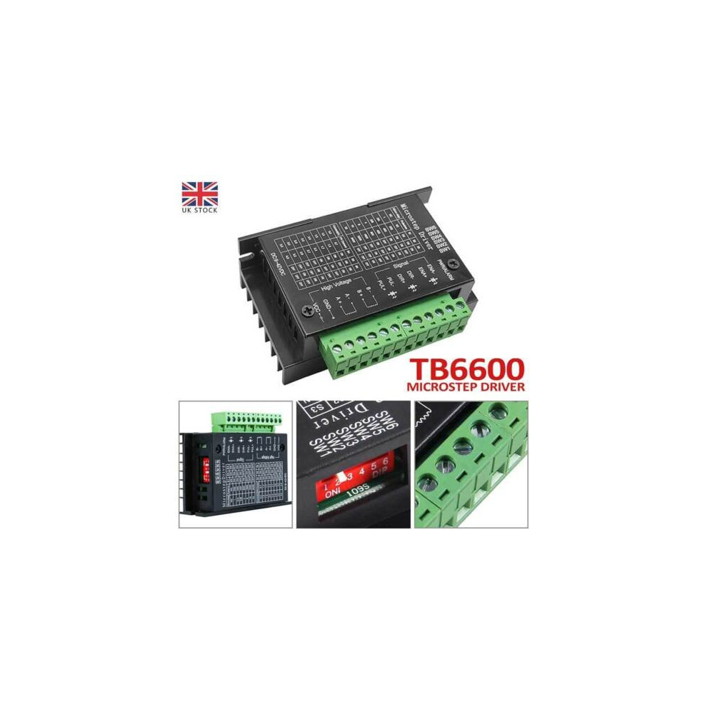 Tb6600 Single Axis 4A Cnc Stepper Motor Driver Controller 9~42V Micro-Step 901871137232