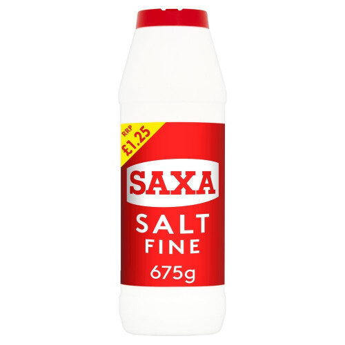 Saxa Fine Salt 675g (Pack of 12) 1