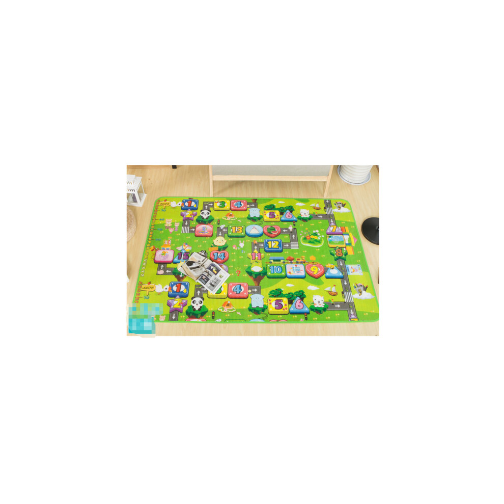 Xylfly 200X180cm Play Mat 2 Sided Baby Kids Crawling Educational Soft Foam Game Carpet