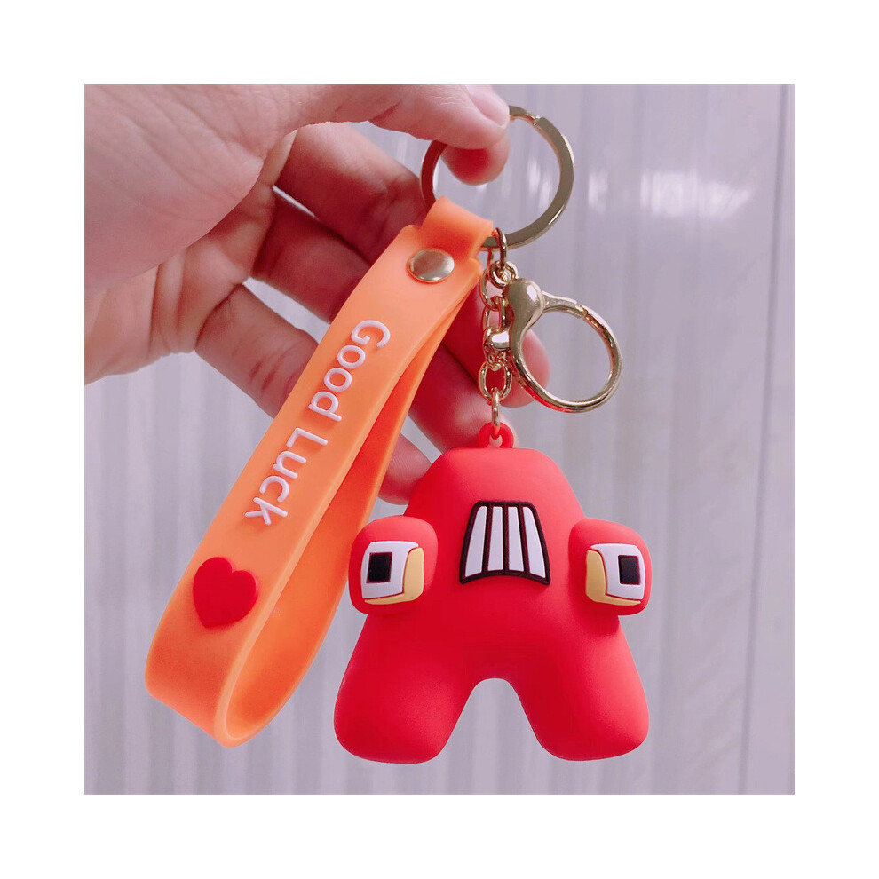 (Letter A) Alphabet Lore Keyring Stickers Toys Keychain Pendant Figures Kids Christmas Gift