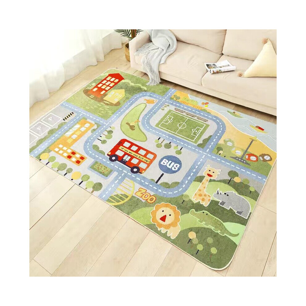 (14) 140/220Cm Children's Play Crawl Mat Road Traffic Route Map Carpet Living Room Sofa Coffee Xylfly