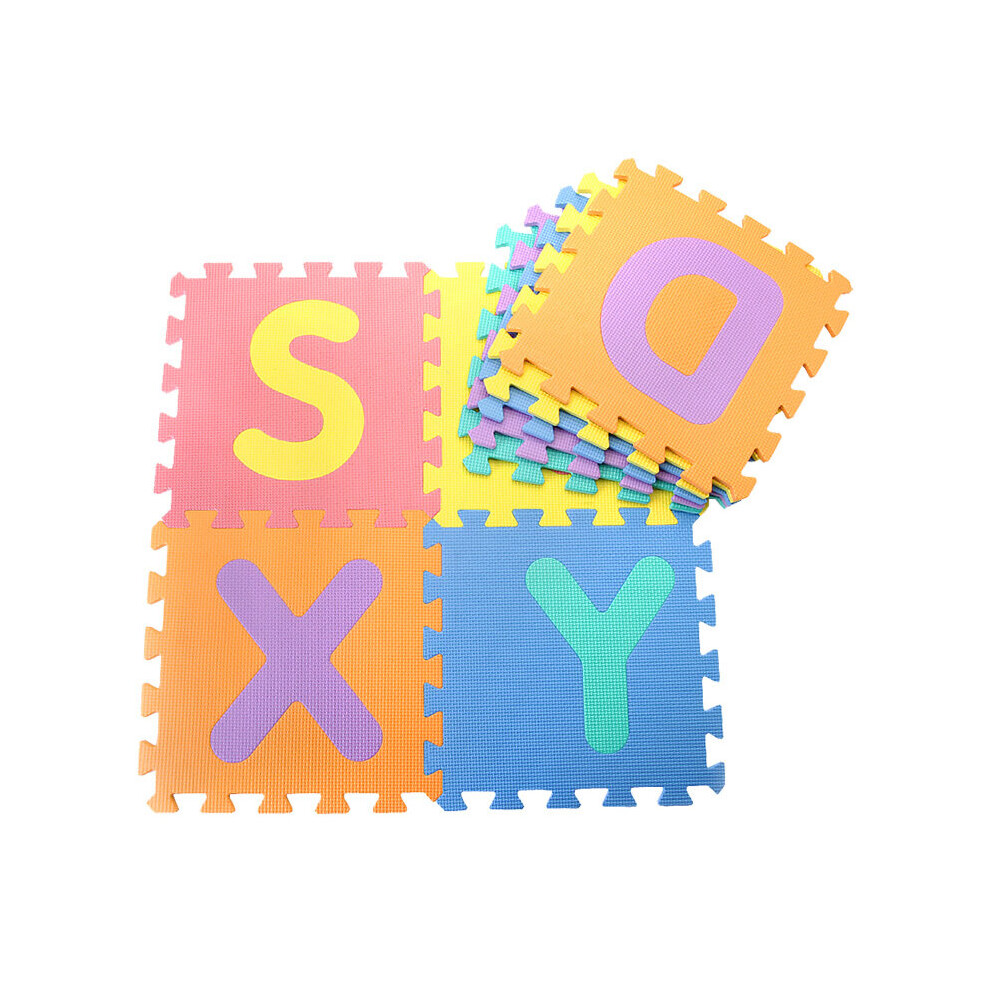 Xylfly (10Pcs Alphabet) 10Pcs/Set 30*30Cm Number Animal Pattern Baby Play Mat Puzzle Toys For Kids Children Eva Foam Yoga Crawling
