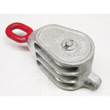 (4 Inch, Eye for Wire Rope) Treble Sheave Lifting Pulley Block 3" - 10"