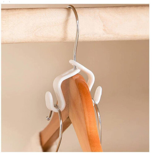 50-Pack - Clothes Hanger Hook for Hanger - Save space in wardrobe 2