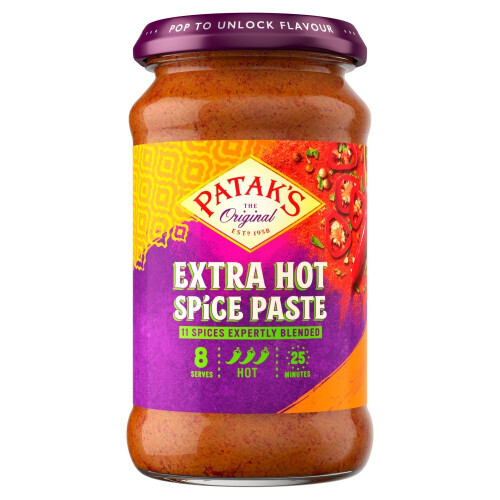 Patak's Hot Curry Spice Paste 283g (Pakc of 6) 1
