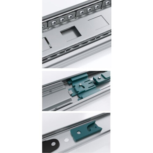 (450mm) Solid Slide - soft close drawer runners 1