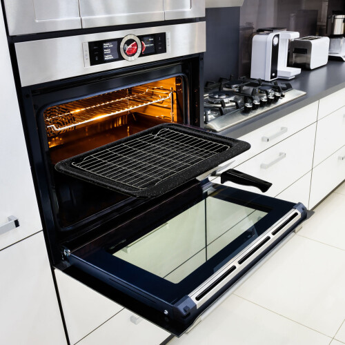 SPARES2GO Complete Grill Pan Tray Rack & Handle for Rangemaster Oven