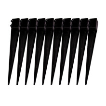 Fence Post Support Spike Holders 3" 75MM X10 (Square Bolt Grip Shoe)
