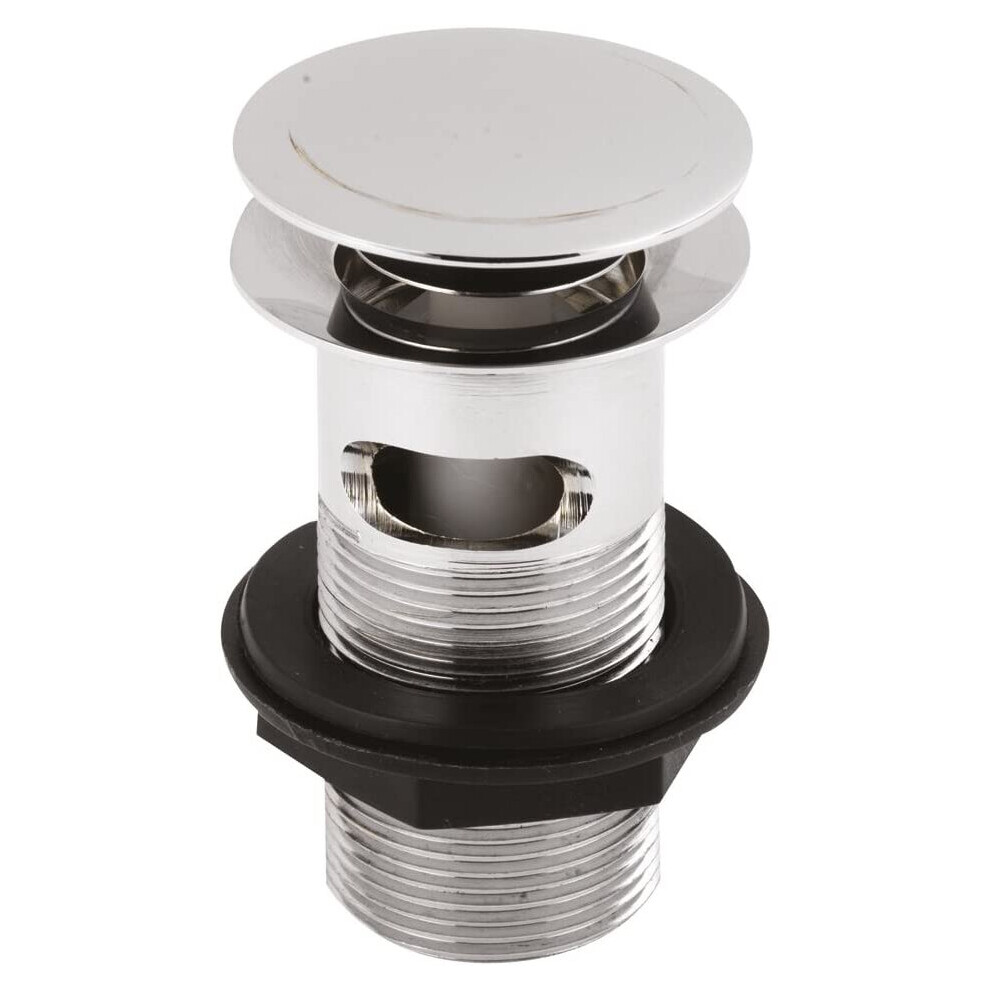 ULTRA Sprung Pop Up Push Button Plug Basin Waste Slotted EK303 RRP Â£21