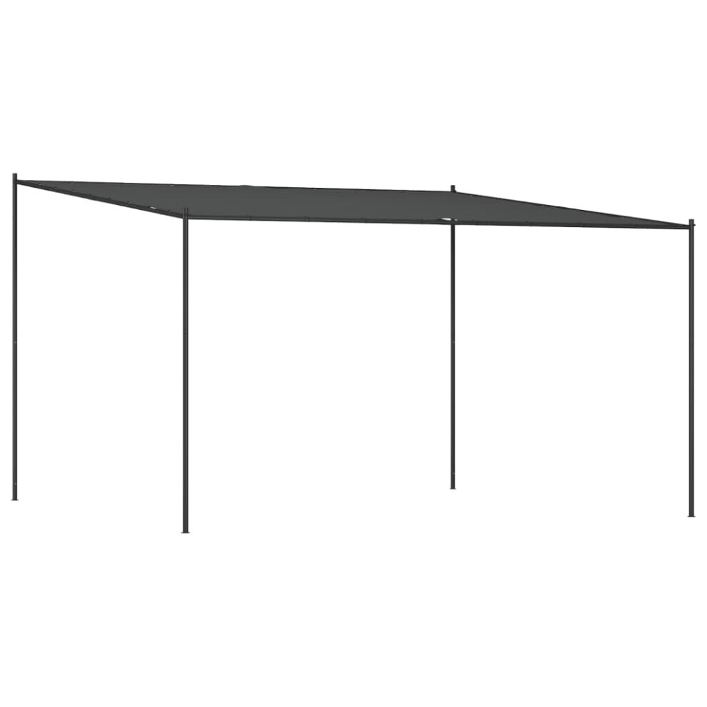 vidaXL Gazebo Anthracite 4x4 m 180 g/m² Fabric and Steel Outdoor Party Marquee
