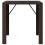 VidaXL vidaXL Bartisch mit Glasplatte Braun 105x80x110 cm Poly Rattan 3