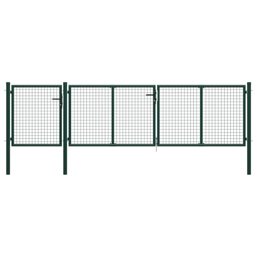 VidaXL vidaXL Gartentor aus Stahl 400x75 cm Grün