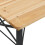 VidaXL vidaXL Folding Beer Table Set Wooden Table and Bench 3 Piece Solid Wood Fir 10