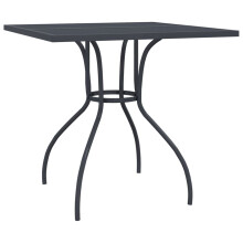 (80 x 80 x 72.5 cm) vidaXL Garden Table Outdoor Table Dining Room Table Anthracite Steel Mesh