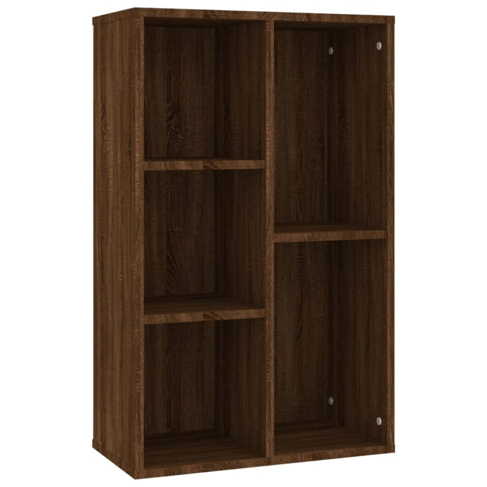 (brown oak) vidaXL Book Cabinet/Sideboard Home Bookshelf Stand Highboard Engineered Wood