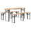 VidaXL vidaXL Folding Beer Table Set Wooden Table and Bench 3 Piece Solid Wood Fir 3