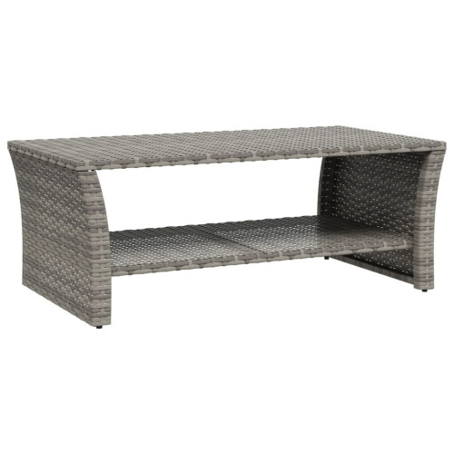 VidaXL (grey) vidaXL Coffee Table Dining Table Sofa Centre Side Tea End Table Poly Rattan 1