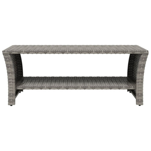 VidaXL (grey) vidaXL Coffee Table Dining Table Sofa Centre Side Tea End Table Poly Rattan 2