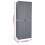 VidaXL vidaXL Gartenschrank Grau 65x45x172 cm PP Rattan 5