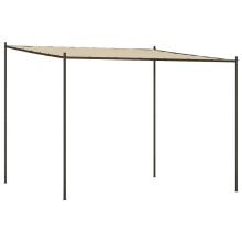 vidaXL Gazebo Beige 3x3 m 180 g/m² Fabric and Steel Outdoor Party Marquee