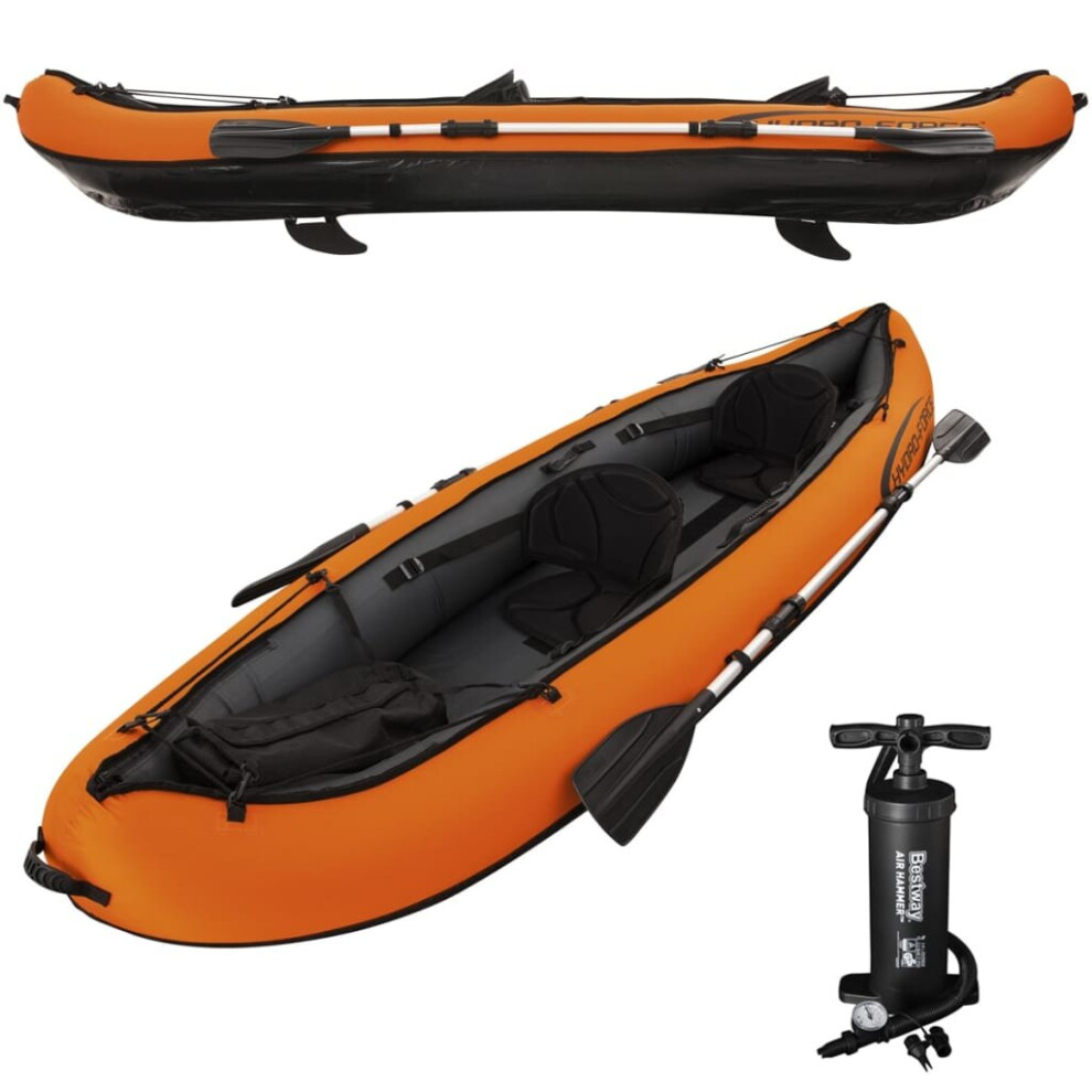 Bestway Two Man Hydro-Force Kayak Sporting Boat Raft with Oars and Pump 65052