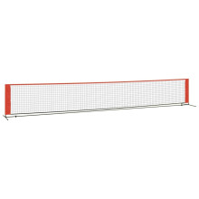 (600 x 100 x 87 cm) vidaXL Tennis Net Black and Red Polyester Portable Net Garden Multi Sizes
