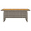 VidaXL (grey) vidaXL Garden Table Outdoor Dining Table Solid Wood Acacia and Poly Rattan 2