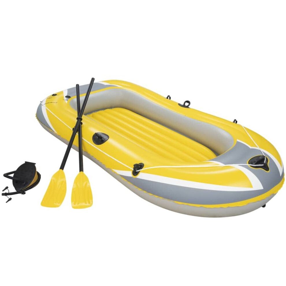 Bestway Hydro-Force Inflatable Boat with Pump and Oars Blue Rafting Dinghy