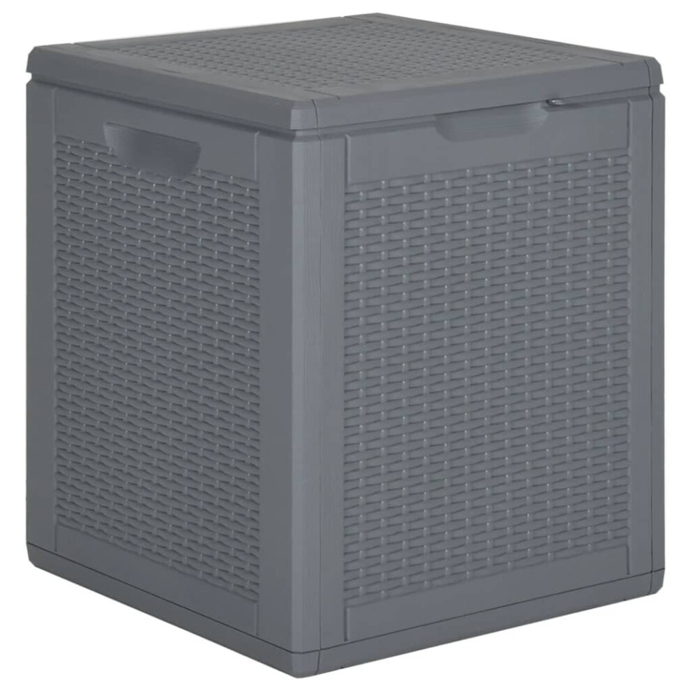 (90 L) vidaXL Garden Storage Box Outdoor Storage Box Patio Chest Case Box PP Rattan