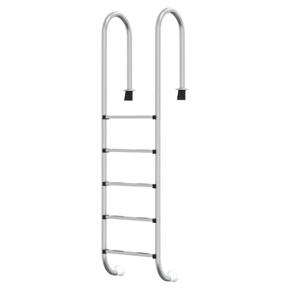 (54 x 38 x 211 cm, for concrete surface) vidaXL Pool Ladder 304 Stainless Steel Inground Pool Step Ladder Swimming Spa