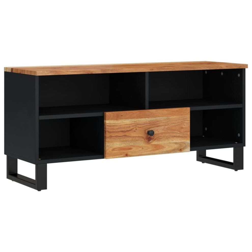 vidaXL TV Cabinet TV Stand Cupboard Solid Wood Acacia and Engineered Wood