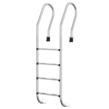 (54 x 38 x 184.5 cm, for concrete surface) vidaXL Pool Ladder 304 Stainless Steel Inground Pool Step Ladder Swimming Spa