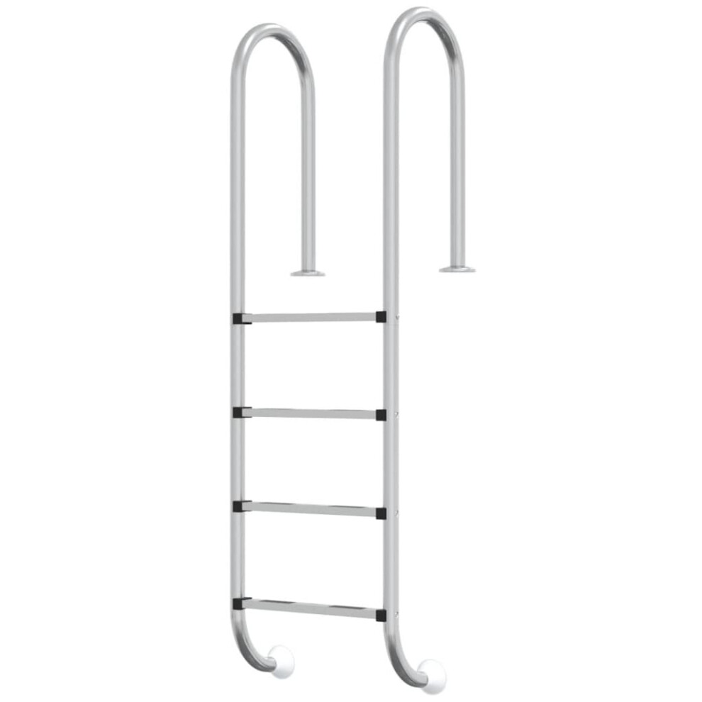 (54 x 38 x 184.5 cm, for flat surface) vidaXL Pool Ladder 304 Stainless Steel Inground Pool Step Ladder Swimming Spa