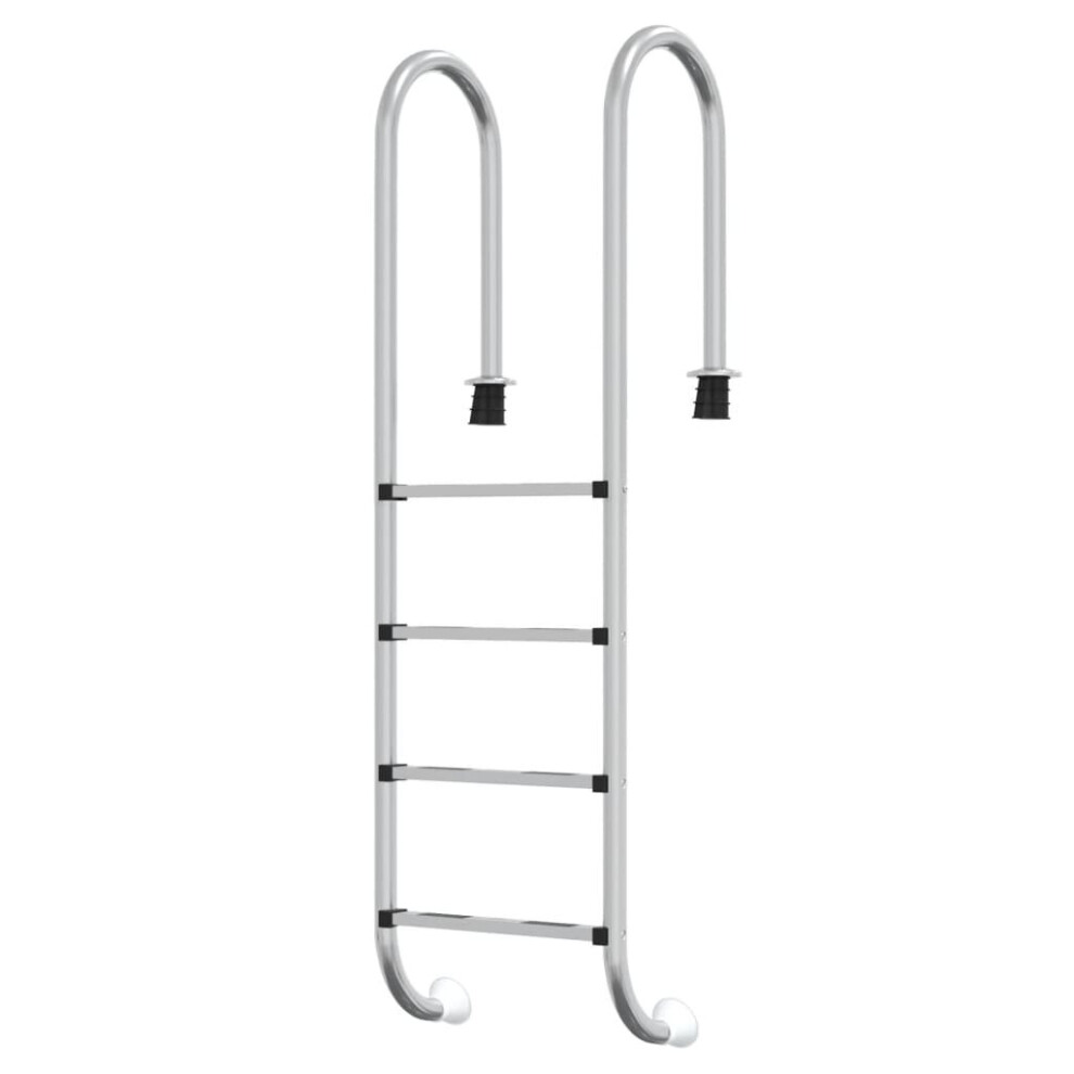 (54 x 38 x 184.5 cm, for concrete surface) vidaXL Pool Ladder 304 Stainless Steel Inground Pool Step Ladder Swimming Spa