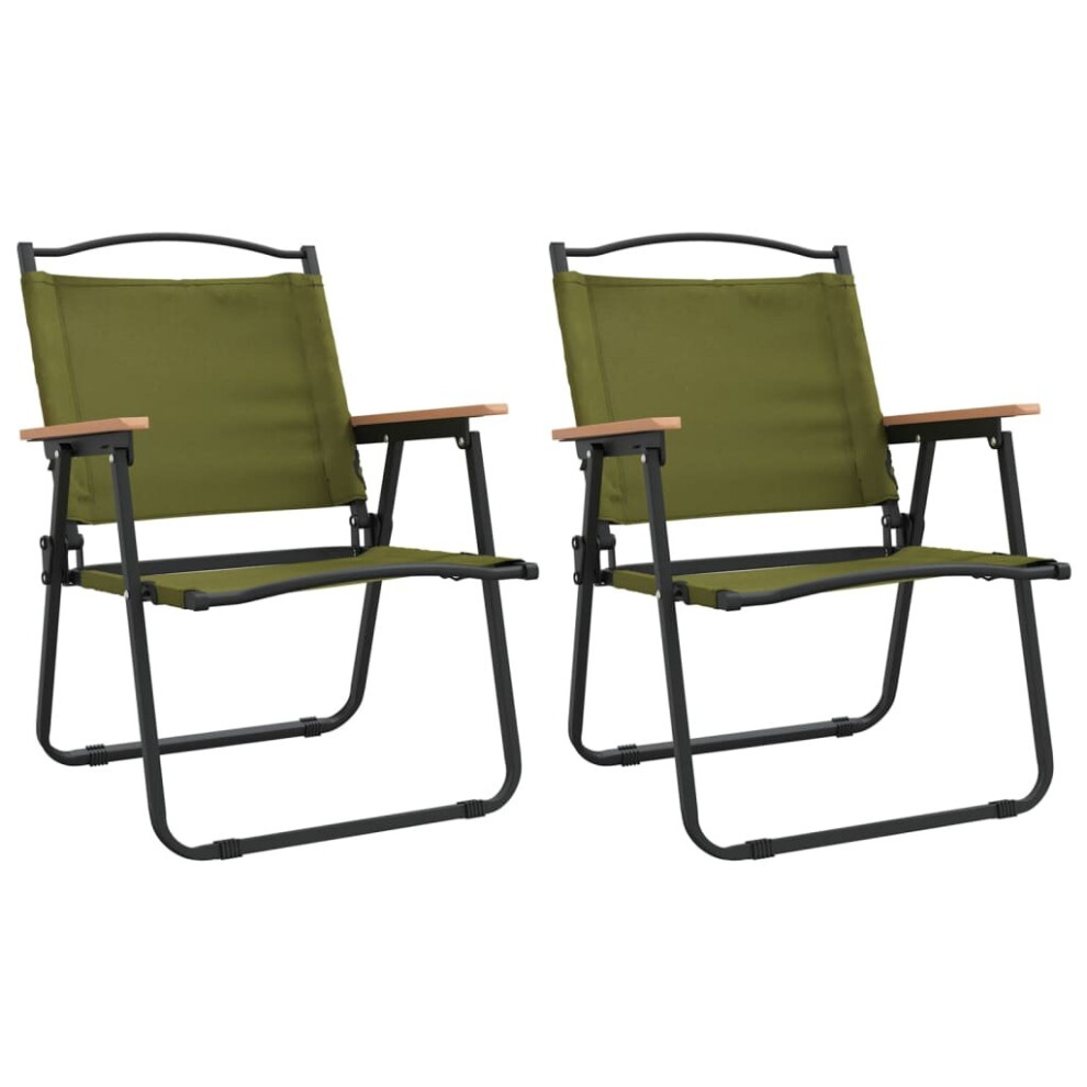 (green, 54 x 55 x 78 cm) vidaXL 2x Camping Chairs Oxford Fabric Multi Colours 54x43x59 cm/54x55x78 cm