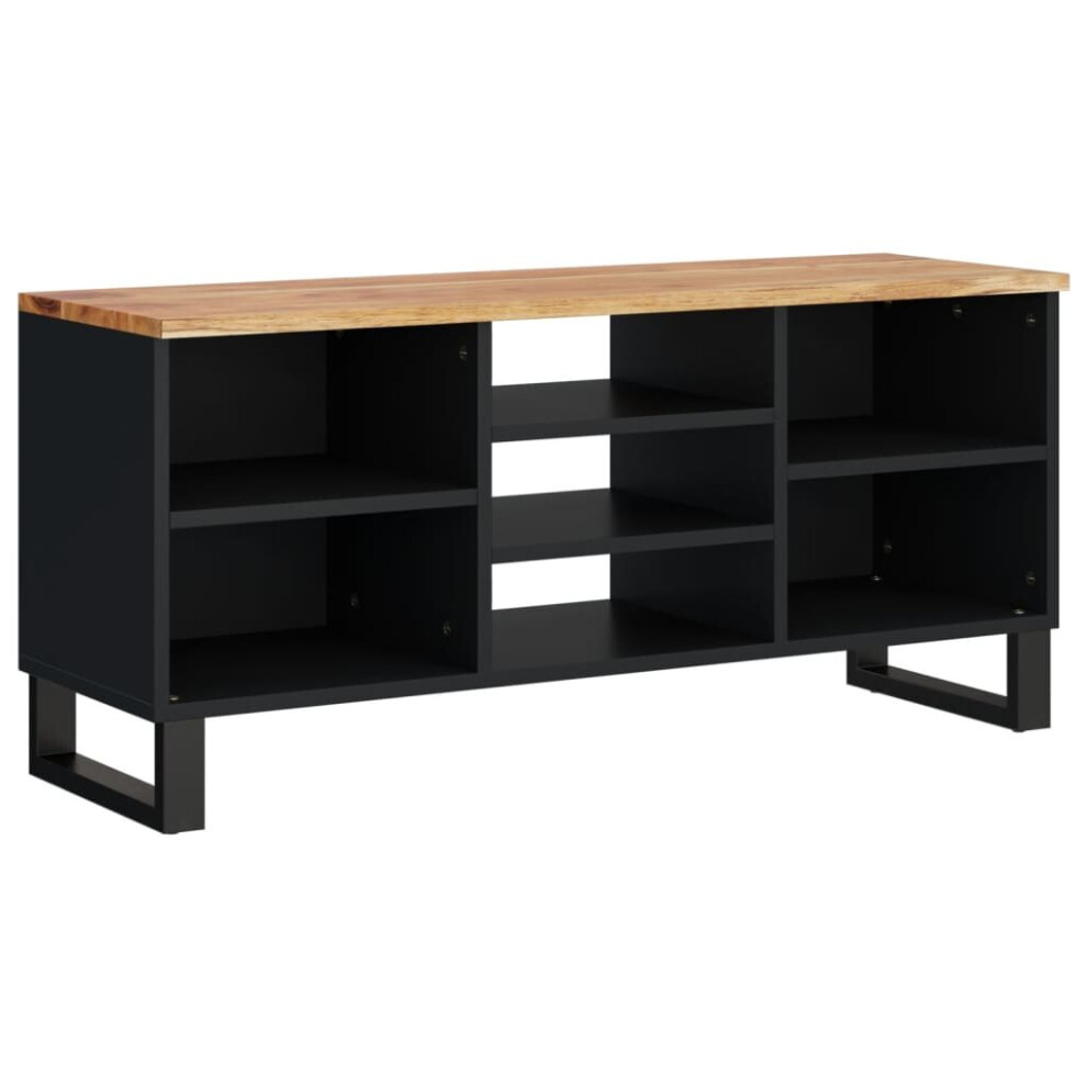 vidaXL TV Cabinet TV Stand Cupboard Solid Wood Acacia and Engineered Wood