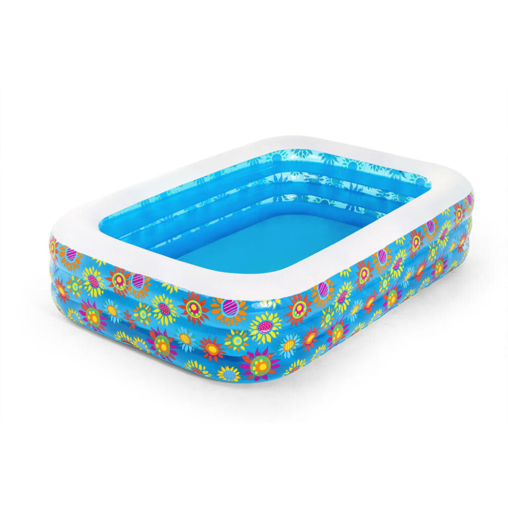 Bestway Inflatable Kids Pool Blue 229x152x56 cm Above Ground Swimming Pool