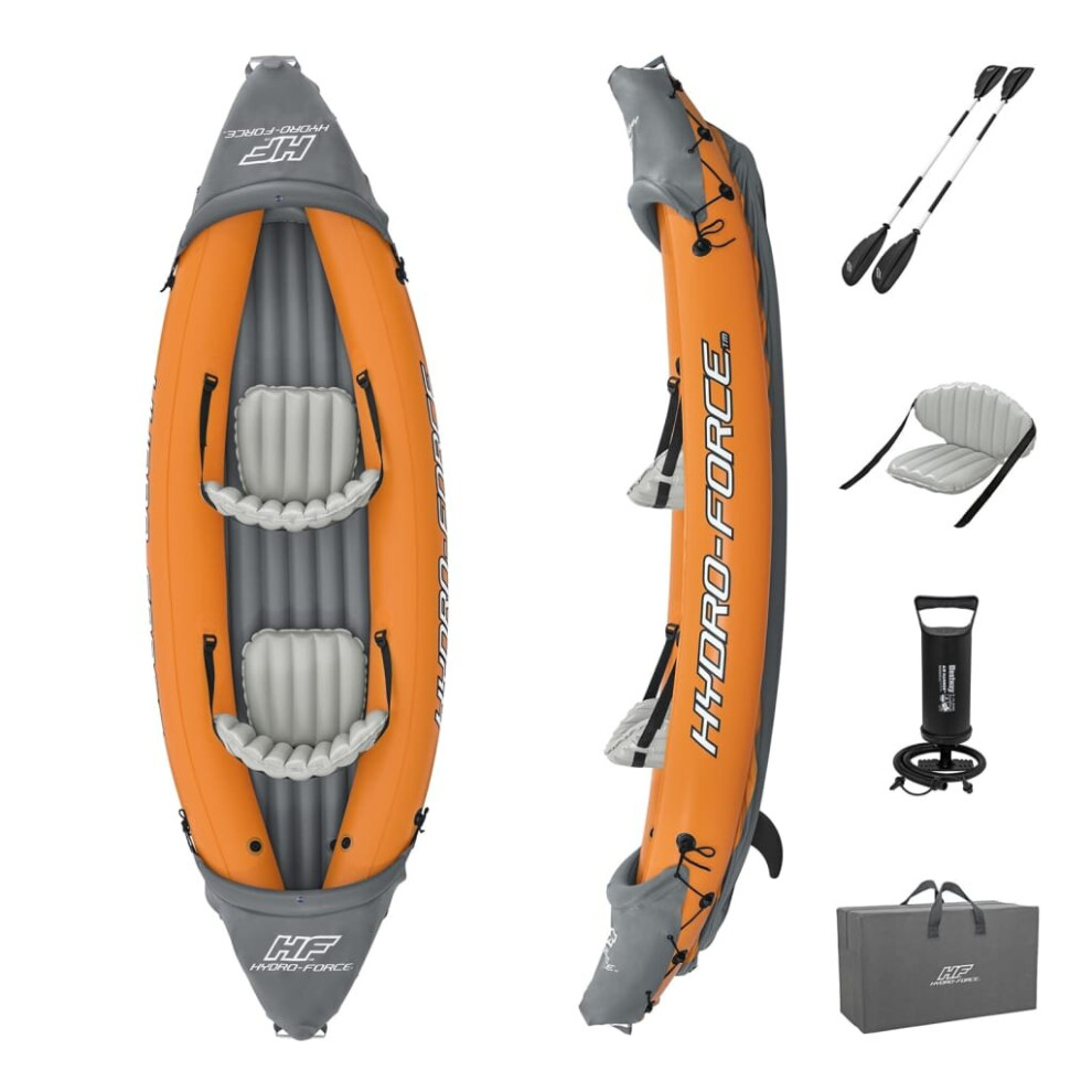 Bestway Hydro-Force Rapid x2 Inflatable Kayak Set Blow up Canoe Rowing Boat