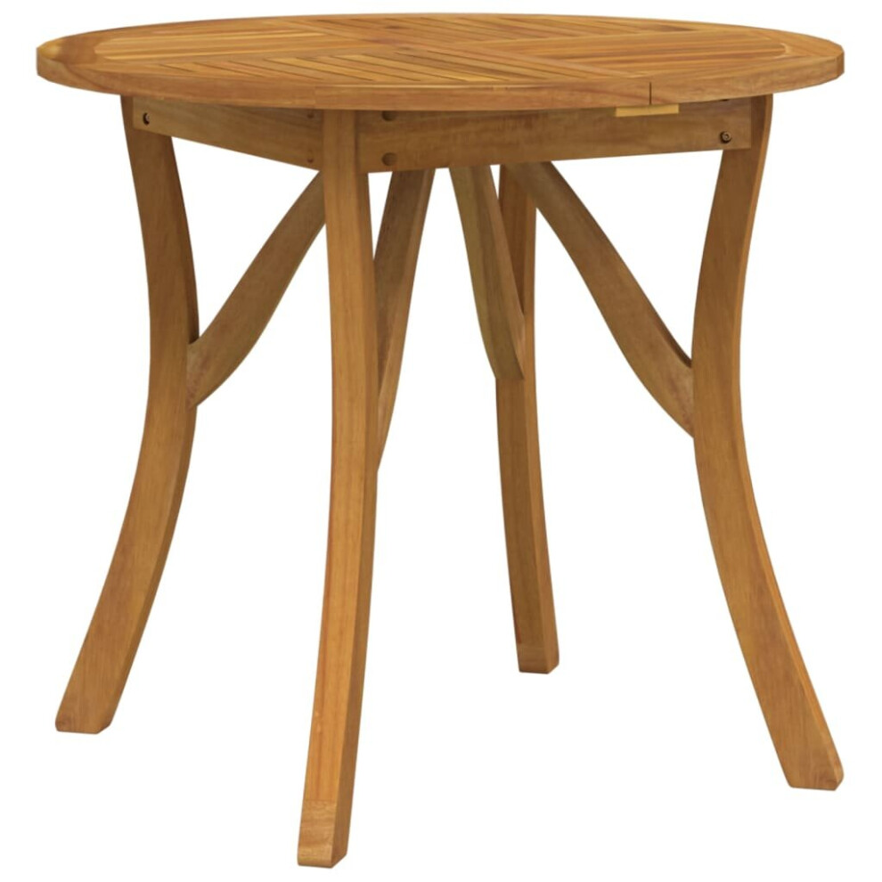 Vidaxl (85 X 85 X 75 Cm, Round) Garden Table Outdoor Coffee Table Wooden Dining Table Solid Wood Acacia