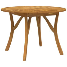 (110 x 110 x 75 cm, round) vidaXL Garden Table Outdoor Coffee Table Wooden Dining Table Solid Wood Acacia