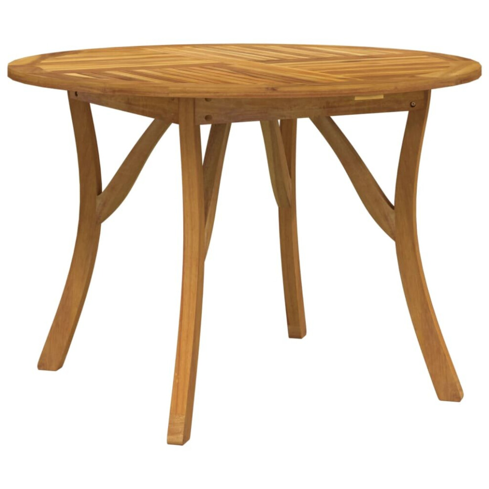 Vidaxl (110 X 110 X 75 Cm, Round) Garden Table Outdoor Coffee Table Wooden Dining Table Solid Wood Acacia