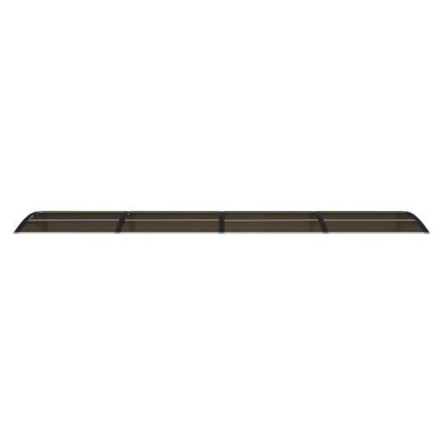 VidaXL vidaXL Türvordach Schwarz 400x75 cm Polycarbonat 1