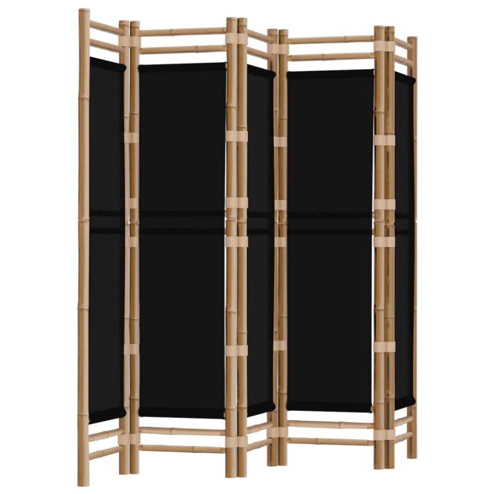 (black, 200 x 180 cm) vidaXL Folding Panel Room Divider Privacy Screen Black/Cream White Multi Sizes