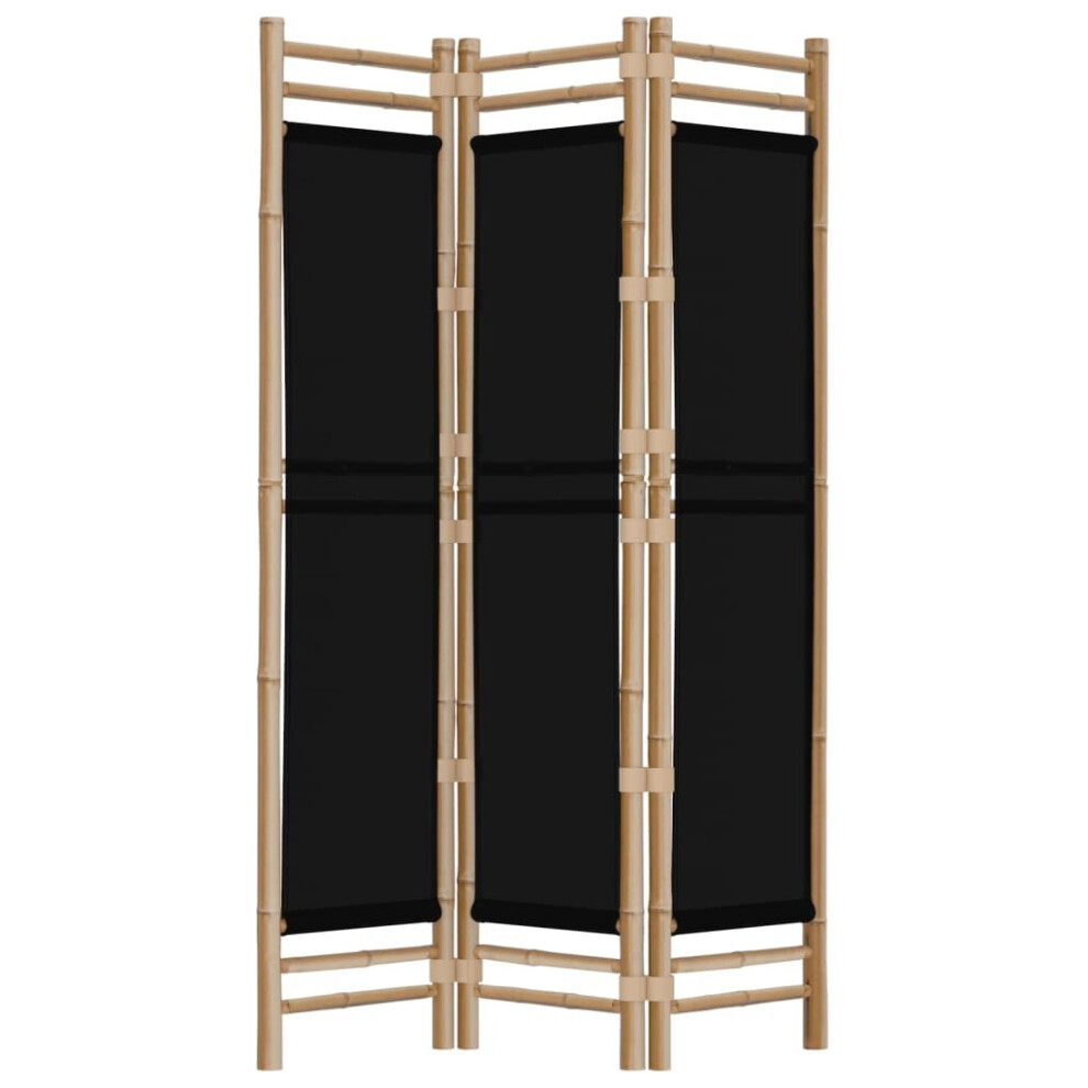 (black, 120 x 180 cm) vidaXL Folding Panel Room Divider Privacy Screen Black/Cream White Multi Sizes