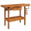 VidaXL vidaXL Solid Wood Acacia Workbench with Drawer & Vices 124x52x83 cm Workbench 1